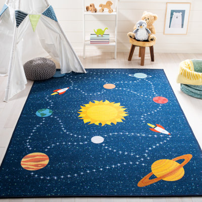 Chatham Kids Playhouse 253 Area Rug In Navy / Gold