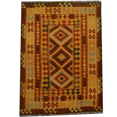 Tapis rouille tissé à la main Azpeitia