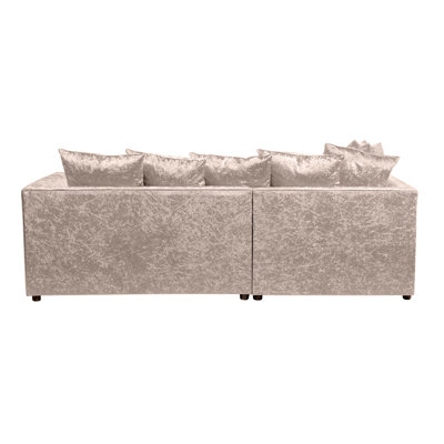 Romelia 3 Seater Velvet Sofa & Chaise