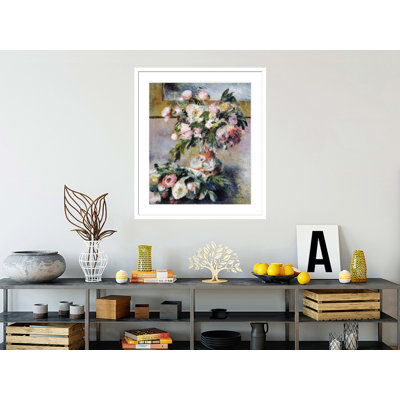 «Pivoines» par Pierre-Auguste Renoir, impression giclée sur cadre