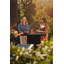 Planika -  Square Table High Gas Fire Pit With Attachable Table