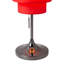 Lampe de table Lollipop - nickel noir, double abat-jour en lin, chaînette marche / arrêt-114323182