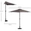 Sadie 269cm Balcony Parasol