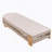 Outdoor Chaise Lounge Chair, Acacia Wood Pool Chair With Adjustable Backrest And Cushion, Outdoor Lounge Chair For Beach, Yard, Or Poolside (Beige Rope)-2145500410