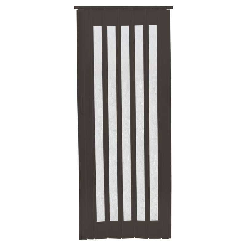 Chamberlan PVC/Vinyl Bi-Fold Doors, 87 cm x 203 cm, Walnut
