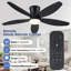 Ventilateur de plafond encastré avec lumière et télécommande-960508297-960508406