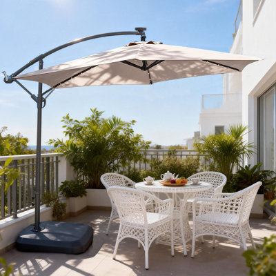 PAU 294cm Lighted Cantilever Parasol