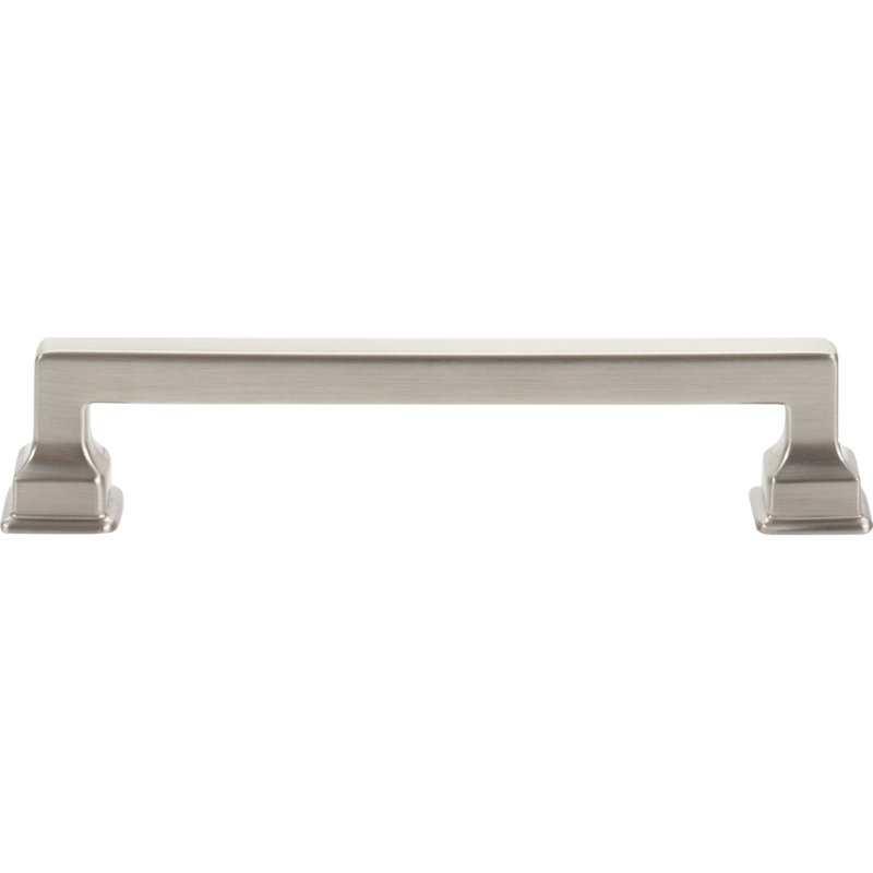 Brushed Nickel Transitional Handle Bar Pull with Mounting Hardware