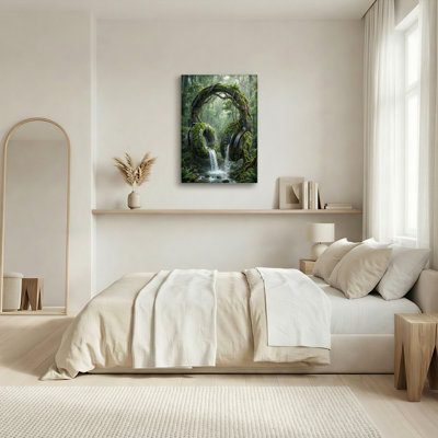Art mural sur toile Gallery Wrap for pour le salon, la chambre à coucher, le bureau ou le vestibule - Décoration murale décorative avec écouteurs naturels