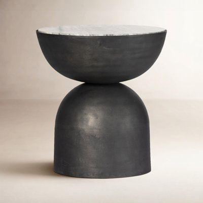 20" Genuine Marble End Table