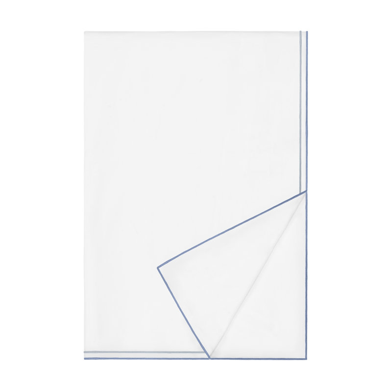 Hugo Duvet Cover, California King Duvet Cover, White/Opal/Azure