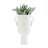 White Ceramic Vase with Handles-1183885163
