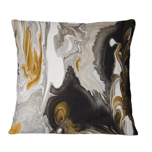 Ashbury Black & Tan Tufted Throw Pillow