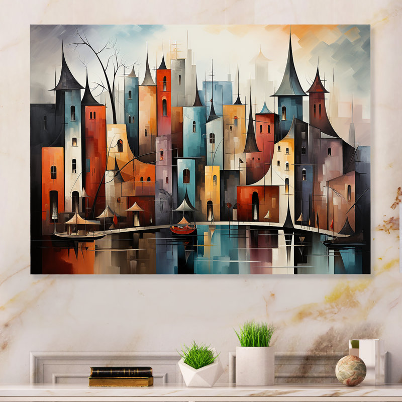 - Décoration murale abstraite en métal, H 12 po x l 20 po x P 1 po