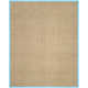 Auckland Bamboo Natural/Turquoise Area Rug