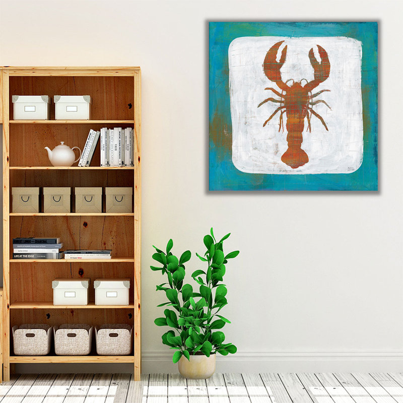 Ahoy II - reproduction d'art sur toile, H 12 po x l 12 po