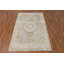 Tapis ovale élégant de style rétro avec médaillon 5 x 7
