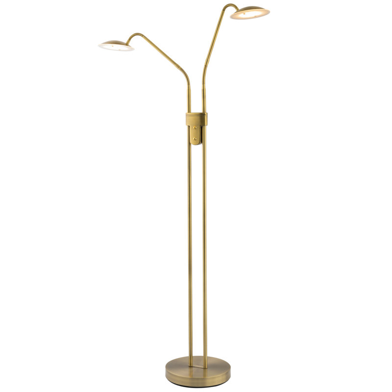 160cm LED Task Floor Lamp, Gold 