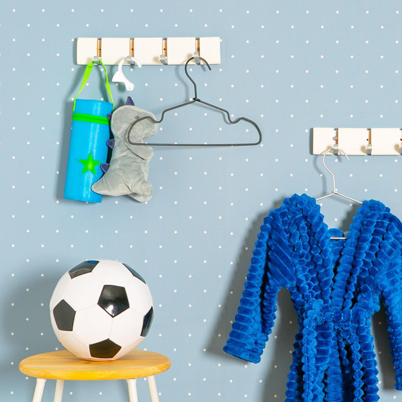 Harbour Housewares - Metallic Children's Coat Hangers, Black