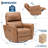 Power Recliner Chair, Swivel Nursery Rocker Reclining, Faux Leather Upholstered Sofa Chair with Charging Port-1018437219