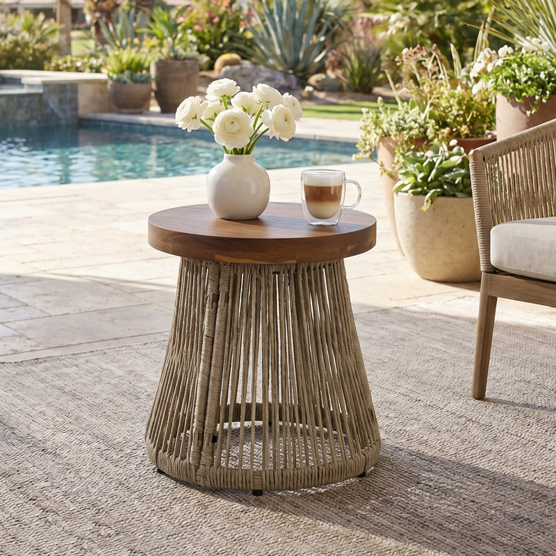 Table d'appoint d'extérieur pour patio
