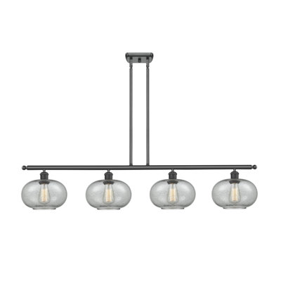 Luminaire suspendu linéaire pour îlot de cuisine 4 lumières Bethlehem