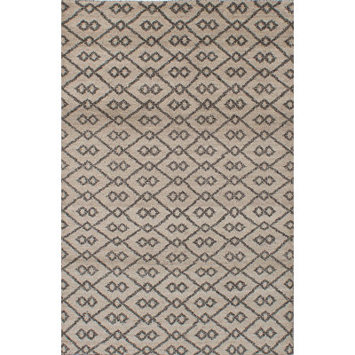 Tapis unique en laine noué à la main style Oushak des années 2010 de 5 pi 1 po x 7 pi 10 po gris Groh