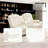 Off-White Genuine Leather 3-Piece Multi-Functional Recliner Sofa