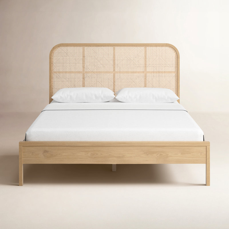 Ennis Cane Bed, Queen, Natural