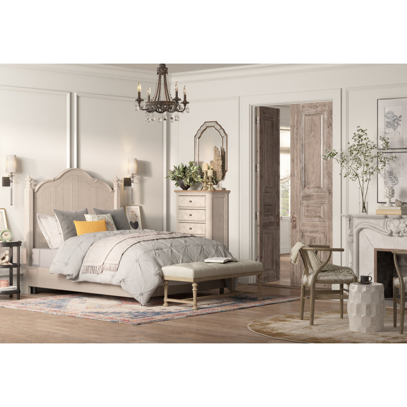 Ensemble de housse de couette en coton 3 pièces Basile, Très grand, Gris