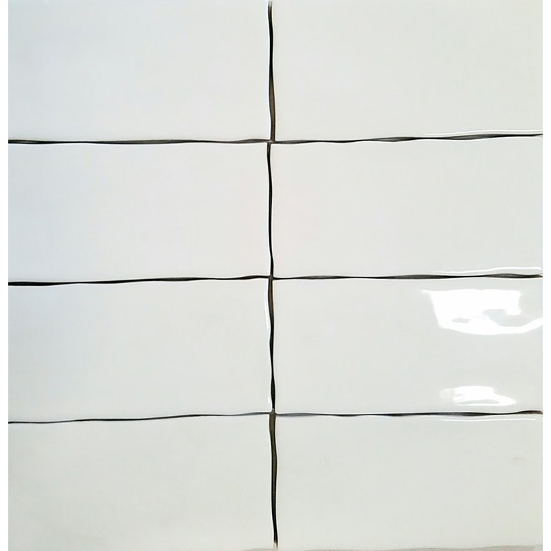 Guastavino 3" x 6" Ceramic Subway Tile, Arctic White