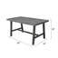 Table de salle à manger d'extérieur pour patio, table rectangulaire-446761482