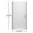 MP Swinging 30" x 73" Hinged Semi-Frameless Shower Door-42572273-42572270