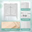 Meuble-lavabo de 30 po avec lavabo, deux portes avec tablette, charnières de porte à fermeture en douceur, style rétro-1478769992