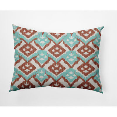 Ikat Outdoor Reversible Throw Pillow