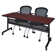 Kobe Flip-Top Privacy Nesting Table, 2 Cadence Nesting Chairs