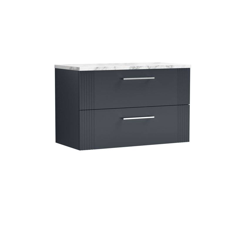 Deco 31.69cm Single Bathroom Vanity Base Only, Soft Black