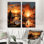 Tente sahraouie, paysage africain I - ensemble d'art mural sur toile paysage africain