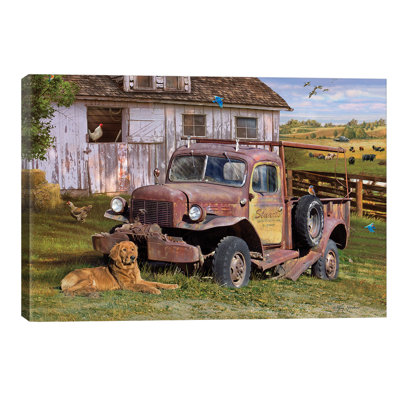 Stuart's Vintage Truck - Wrapped Canvas Print