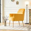 Fauteuil d'appoint en velours, chaises de salon rembourrées modernes-1613821236