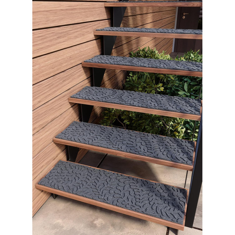 Tapis d'escalier d'extérieur antidérapants 35 po x 10 po (paquet de 6)