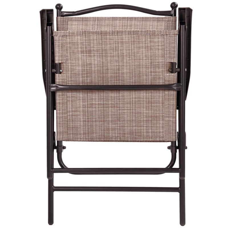 Breinigsville Folding Deck Chair, Brown
