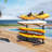 Freestanding Kayak and SUP Outdoor Storage Rack, Heavy Duty Adjustable Weatherproof Stand for Canoe, Boat, and Paddleboard
