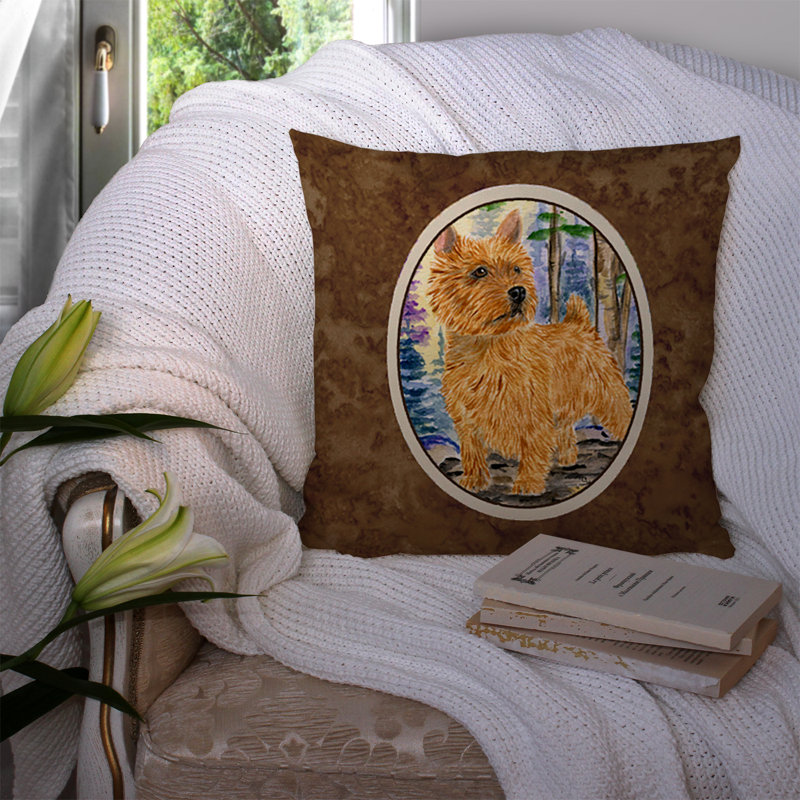 Coussin décoratif intérieur/extérieur norwich terrier