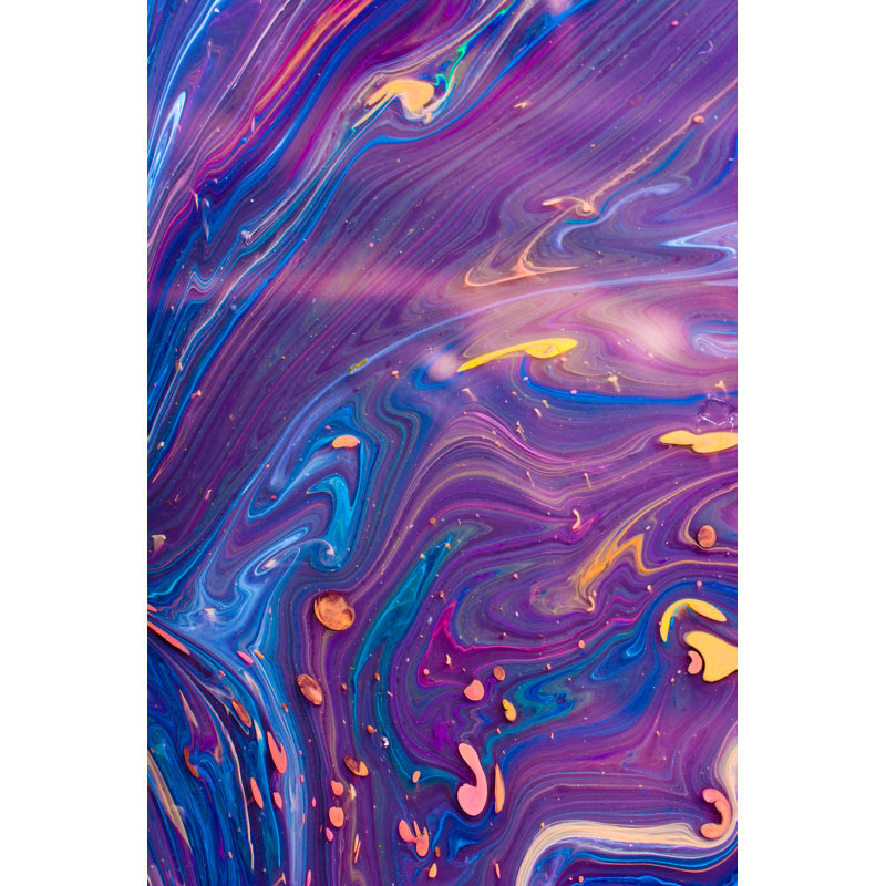 Abstract Marbling by Berkay - Wrapped Canvas Print, 122cm H x 81cm W