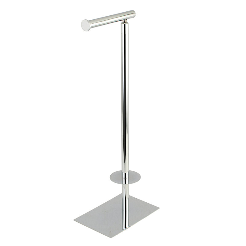 Kingston Brass Claremont Freestanding Toilet Paper Holder, Polished Chrome