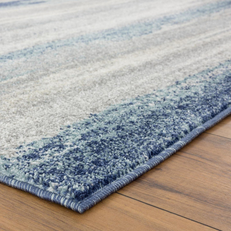 Tapis bleu / beige / gris Ellensburg, Rectangle 5 pi x 7 pi