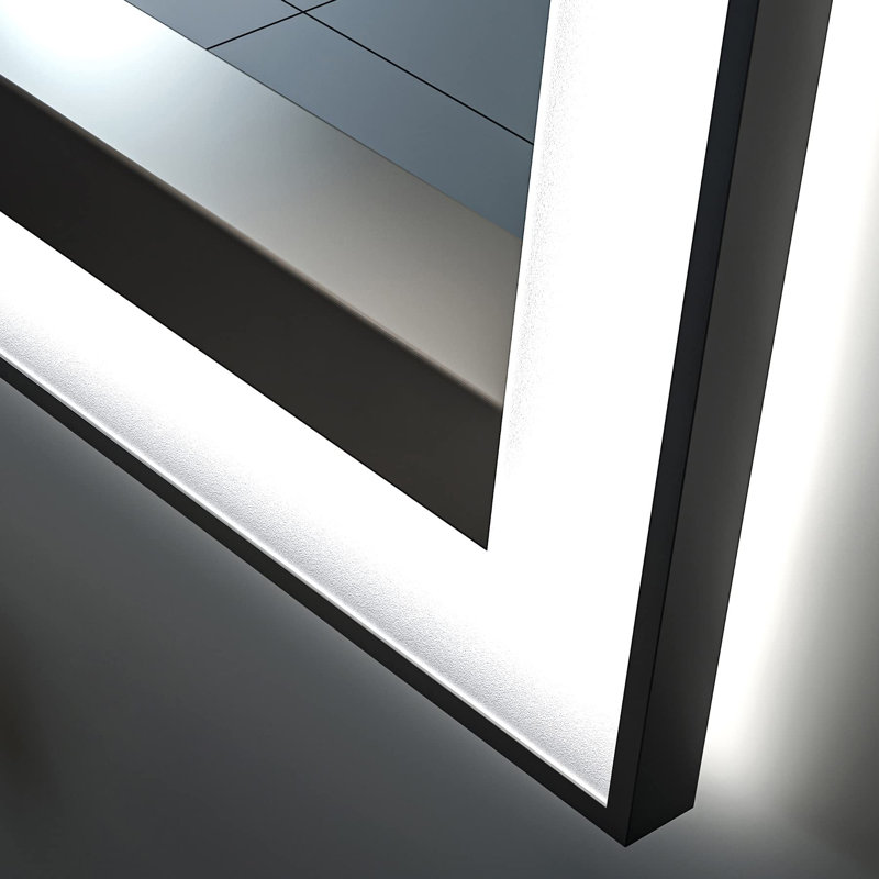 Aevar UL Certified Front & Back LED Anti-Fog Tempered Glass Framed Bathroom/Vanity Mirror with 3-Year Warranty, 32" x 24"