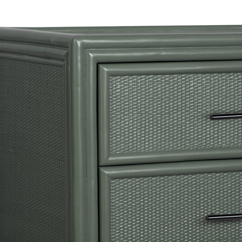 Commode double 6 tiroirs Aruba, Evergreen