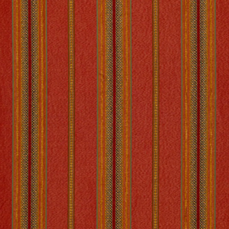 Sinclair Chenille Stripe Fabric, Rouge